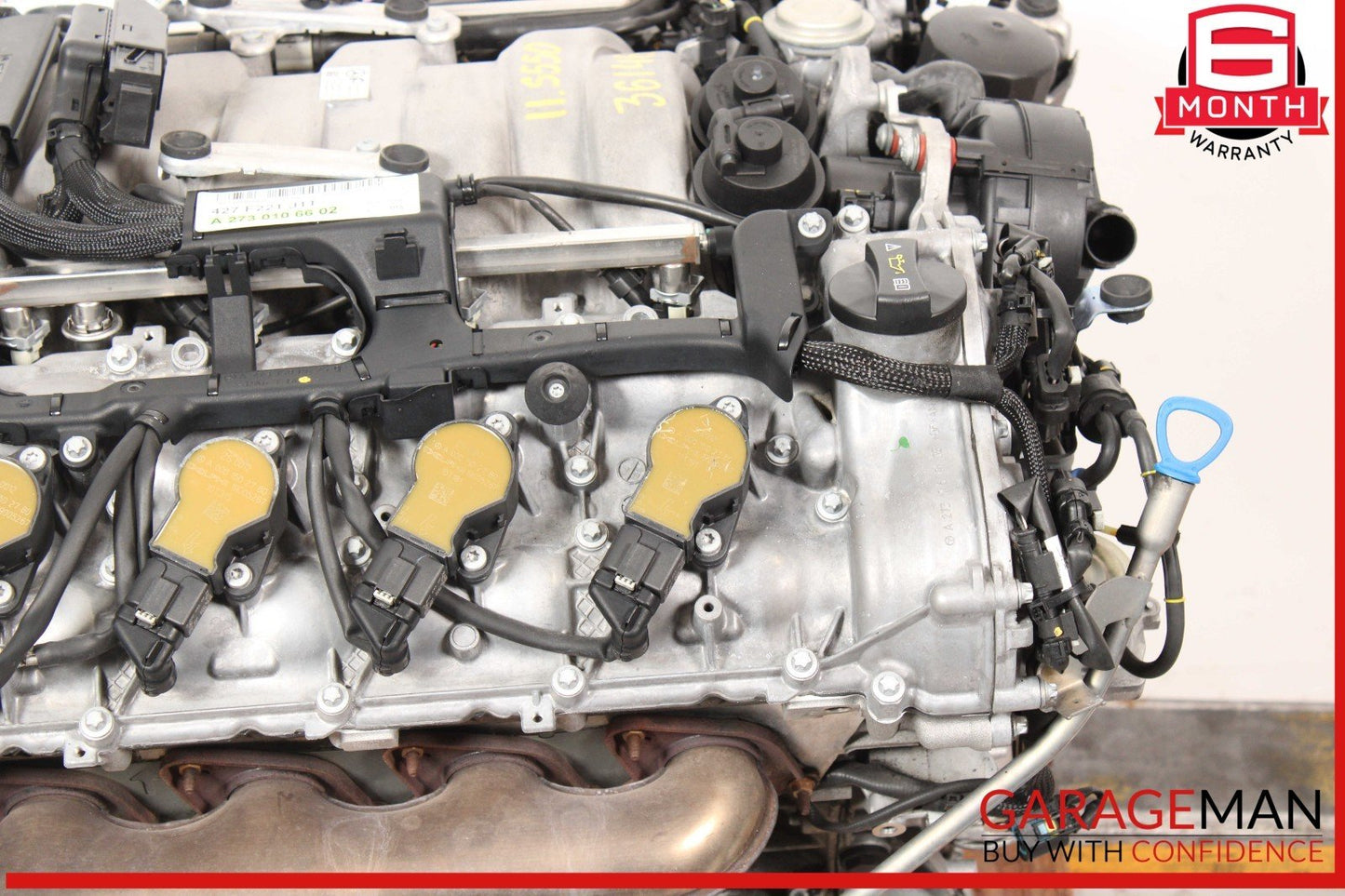 07-11 Mercedes W221 S550 CL550 5.5L V8 Complete Engine Motor Block RWD OEM 127k