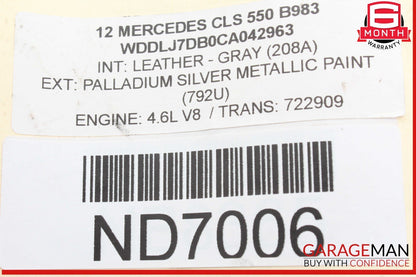 10-18 Mercedes W218 CLS550 Front Left Side Seat Control Module 1729007500 OEM