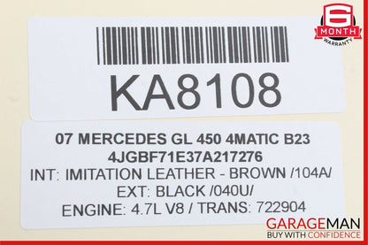 06-12 Mercedes X164 GL450 4Matic Steering Column Trim Shroud Cover Brown OEM