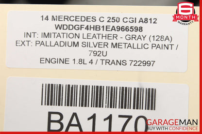 08-18 Mercedes W204 C250 CLS550 Rear Left Side Door Control Module Unit OEM