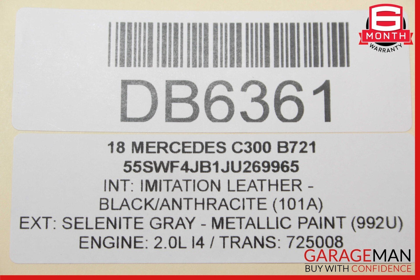 15-20 Mercedes W205 C300 C43 AMG Sedan Front Right Interior Door Panel Cover