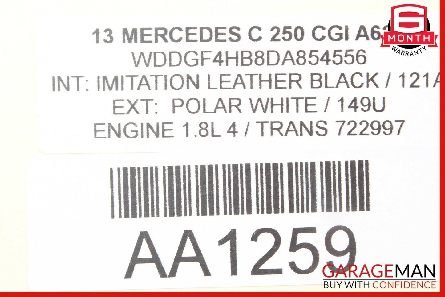 08-15 Mercedes W204 C250 Front Right Passenger Side Door Control Module OEM