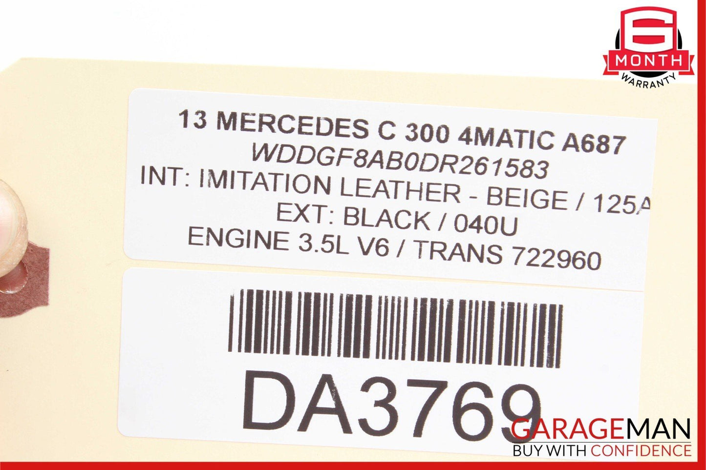 12-18 Mercedes W204 C300 SLK350 Engine Motor Brake Vacuum Pump 2762300265 OEM