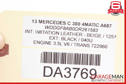 12-18 Mercedes W204 C300 SLK350 Engine Motor Brake Vacuum Pump 2762300265 OEM