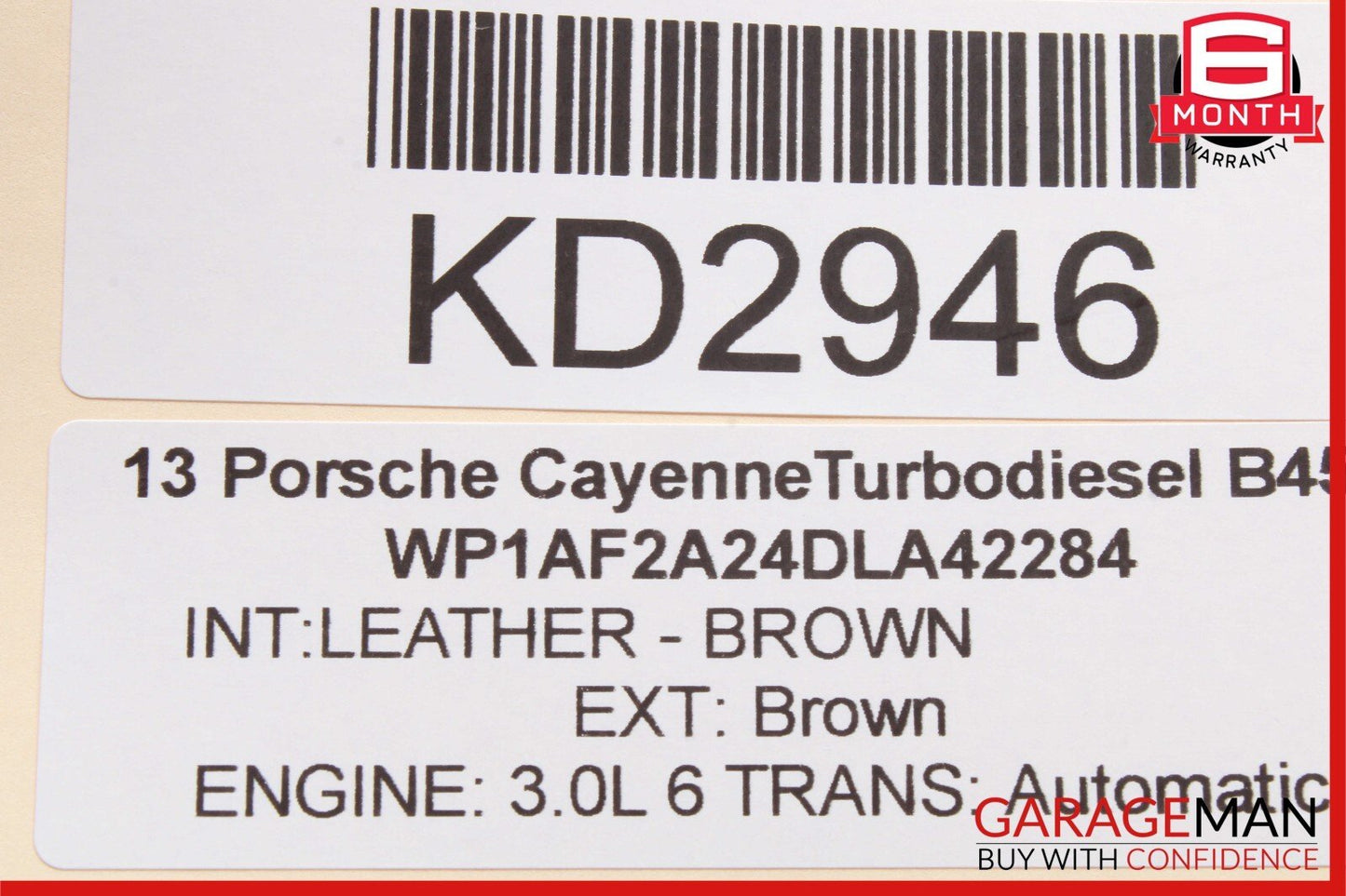11-17 Porsche Cayenne 958 S Rear View Camera Control Module Unit 7P5907441B OEM