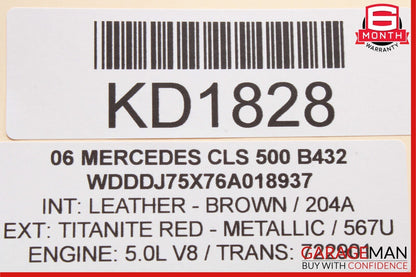 03-11 Mercedes W219 CLS550 E500 Center Ashtray Ash Tray Storage 2118204075 OEM