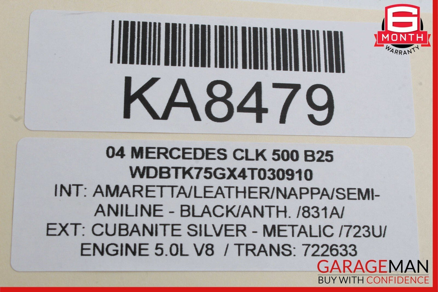 03-09 Mercedes W209 CLK500 Front Left Side Door Window Regulator Motor Unit