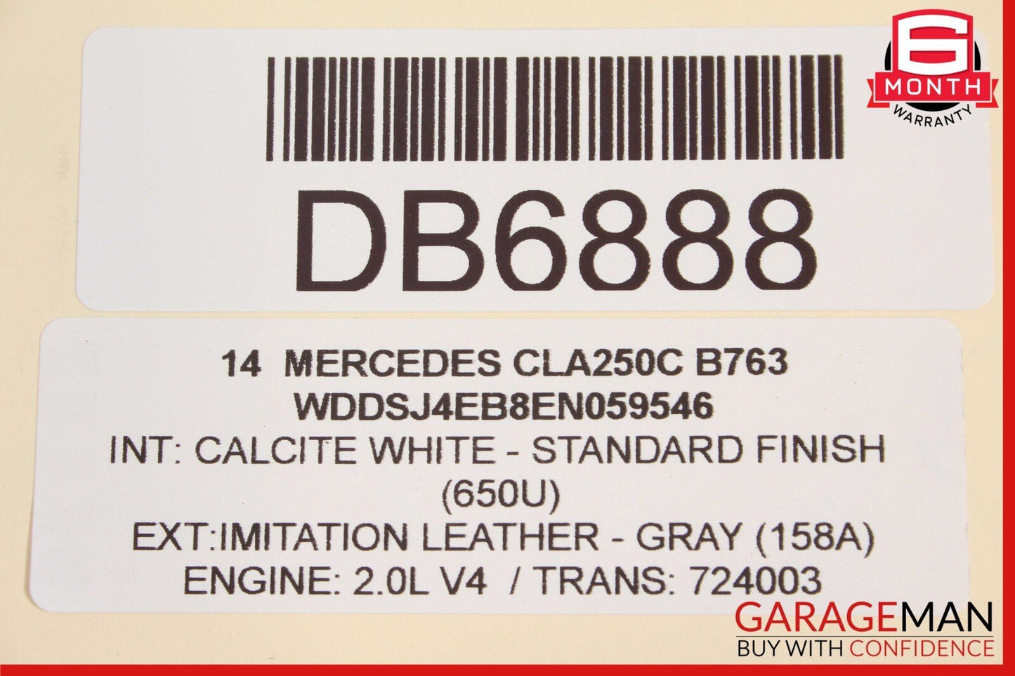 14-18 Mercedes W117 CLA250 Front Left Interior Door Trim Panel Cover Assy Gray