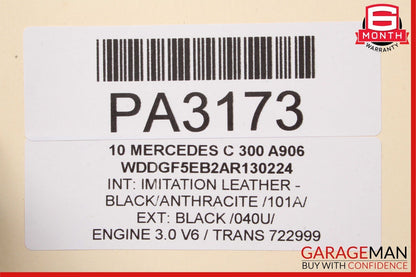 08-14 Mercedes W204 C300 Sedan Rear Left Side Interior Door Panel Cover OEM