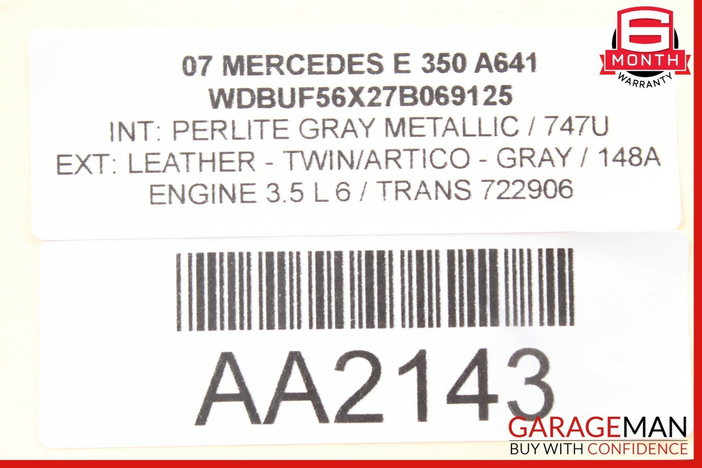 03-11 Mercedes CLS500 E350 Front Right Side Under Seat Control Controller Module