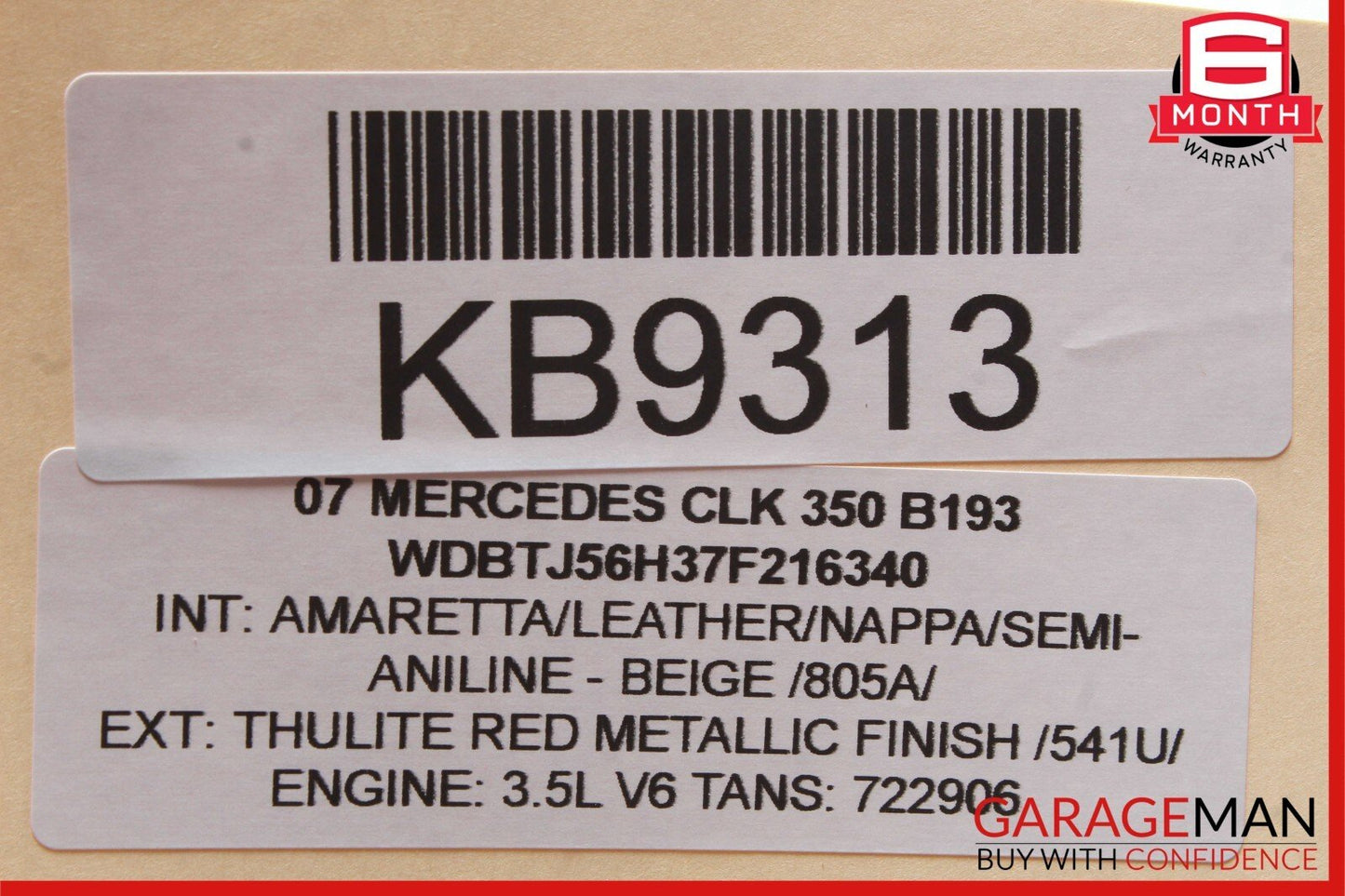 06-09 Mercedes W211 E350 CLK350 Front Left Driver Side Foglight Fog Light Lamp