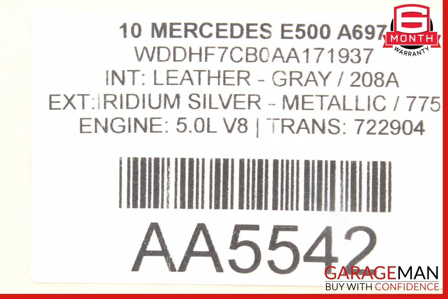 10-13 Mercedes W212 E500 E250 Dashboard Dash AC A/C Air Vent LeftÂ Silver OEM