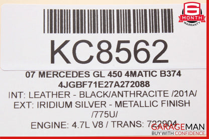 06-13 Mercedes W164 ML350 R550 Rear Overhead Dome Light Lamp Parking Sensor Assy