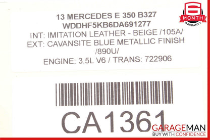12-14 Mercedes W212 E350 E550 CLS550 Power Brake Master Cylinder Pump OEM