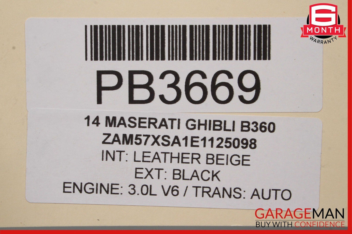 14-17 Maserati Ghibli Rear Prop Propeller Drive Axle Shaft Driveshaft Assembly