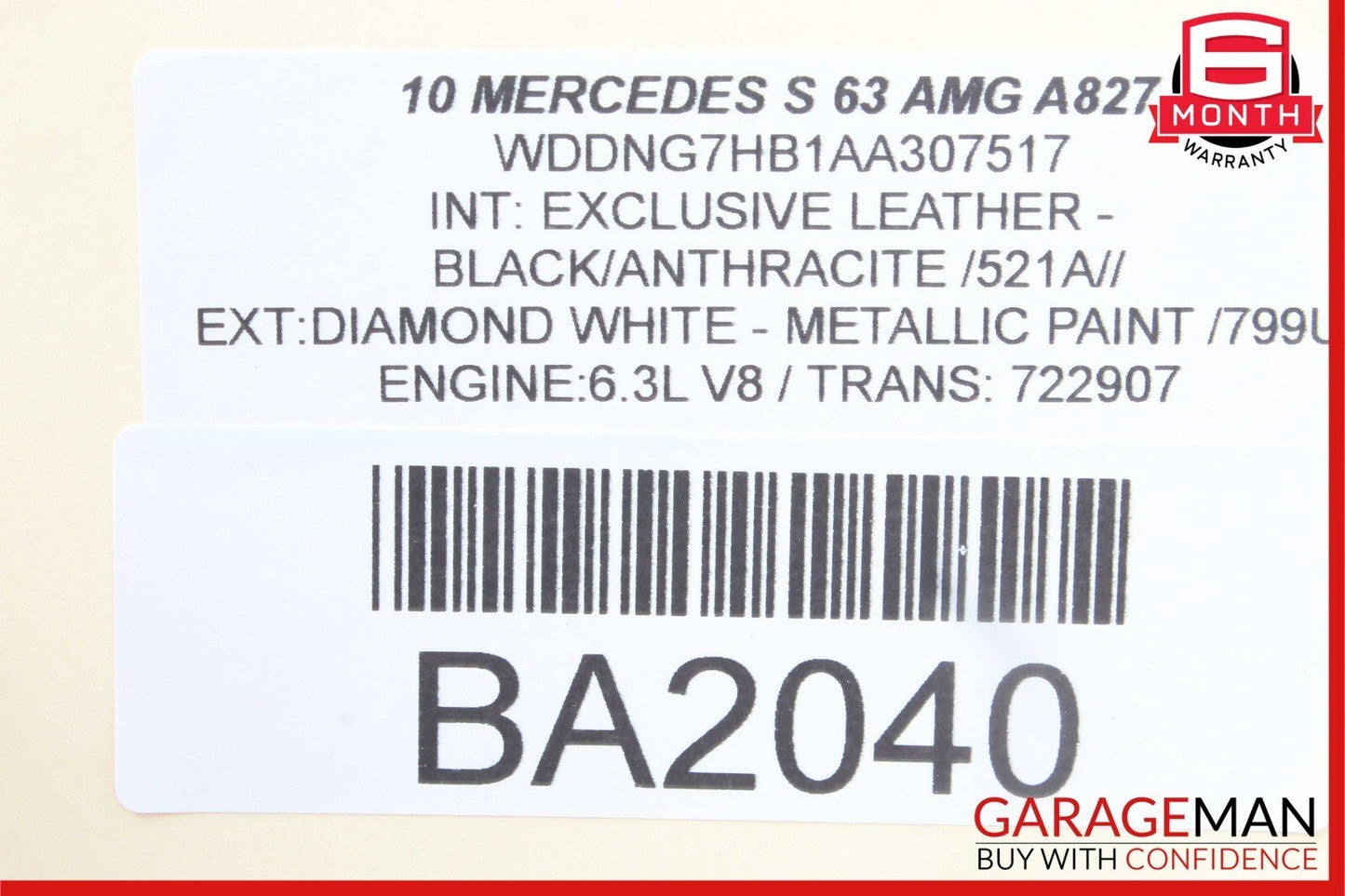 07-13 Mercedes W221 S400 S500 S63 AMG Rear Right Window Regulator Motor OEM
