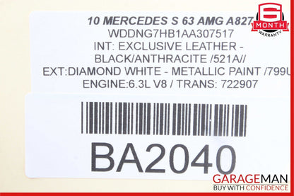07-13 Mercedes W221 S400 S500 S63 AMG Rear Right Window Regulator Motor OEM