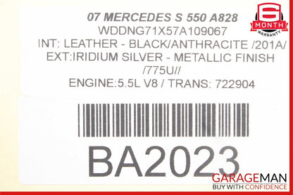 03-12 Mercedes W221 S550 GL350 SLK350 GL550 Seat Control Module Left Side OEM