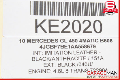 07-16 Mercedes X164 GL350 GL450 GL320 Rear 3rd Third Row Seat Motor 1648202342