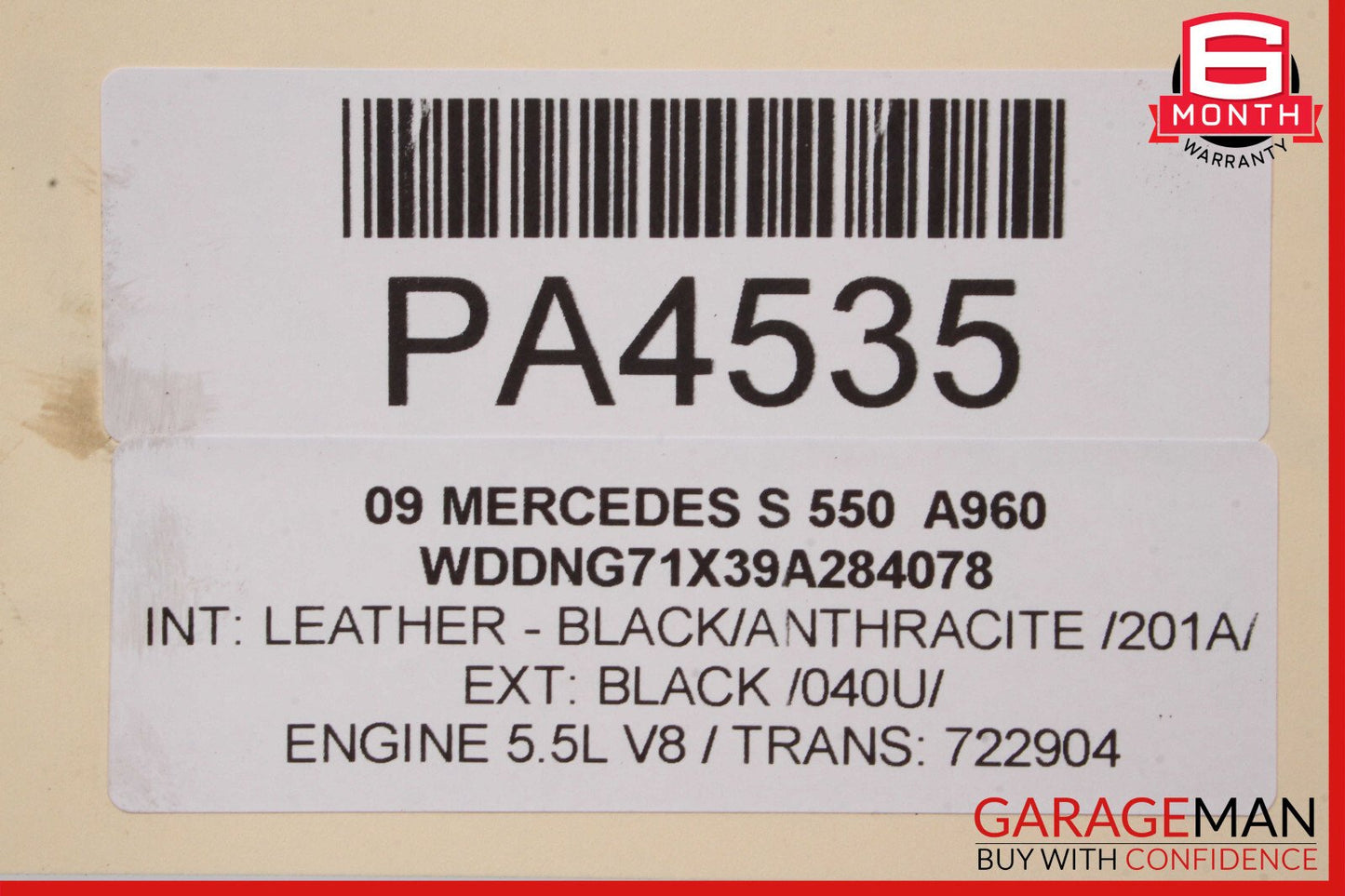 07-09 Mercedes W221 S450 S550 CL550 Engine Cooling Radiator OEM