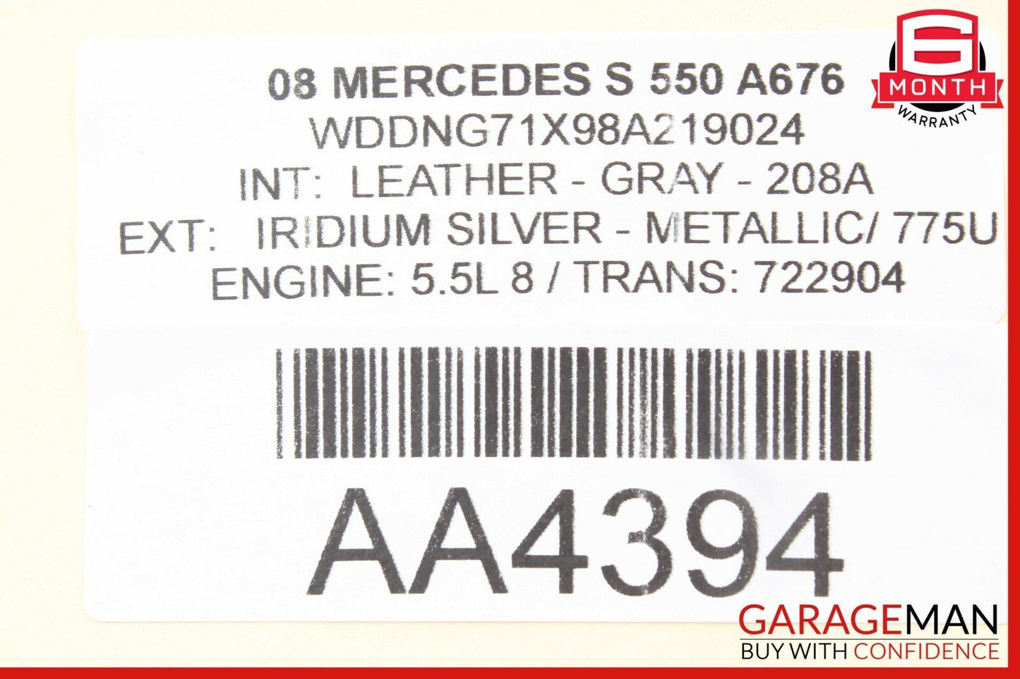 07-13 Mercedes W221 S550 Front Right Side Seat Controller Module Unit 2218705087