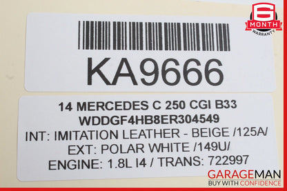 12-14 Mercedes W204 C250 Gear Shift Selector Indicator Knob Boot Assembly OEM
