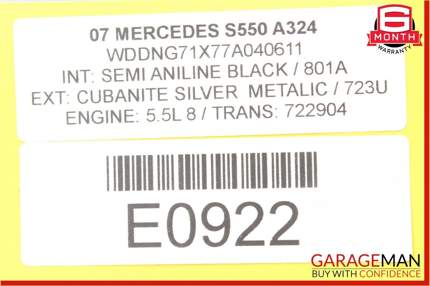 07-13 Mercedes W221 S550 CL65 AMG Dash A/C AC Air Vent Trim Right Passenger Side