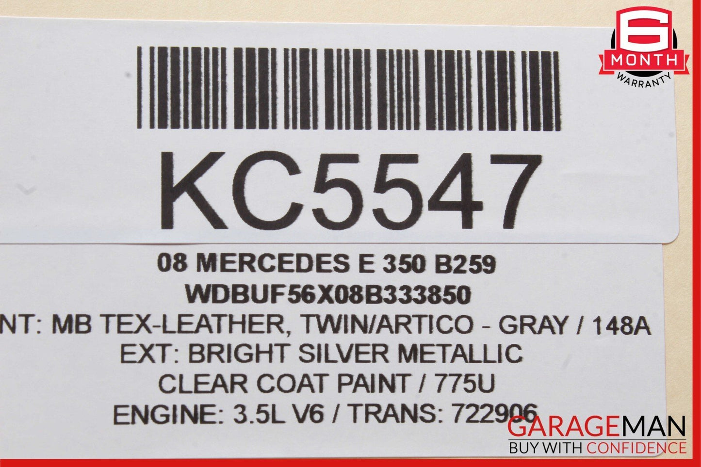 03-09 Mercedes W211 E350 E550 Rear Left Side Exterior Door Handle Bright Silver