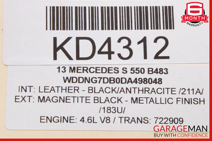 07-13 Mercedes W221 S550 S400 Rear Right or Left Side Door Control Module OEM