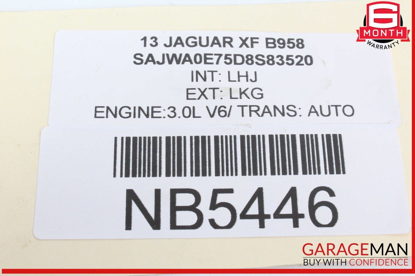 09-15 Jaguar XF XFR X250 Rear Left Driver Side Window Regulator Motor OEM