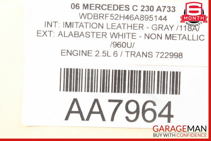 01-07 Mercedes W203 C230 C320 Front Right Side Door Computer Control Module OEM