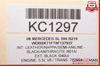 07-08 Mercedes R230 SL550 Steering Column Combination Switch Assembly Black
