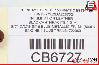 12-18 Mercedes E550 GL450 Front Left / Right Engine Timing Chain Cover Plate