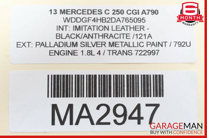 08-14 Mercedes W204 C250 C350 Front Right Side Door Control Module 2129004214