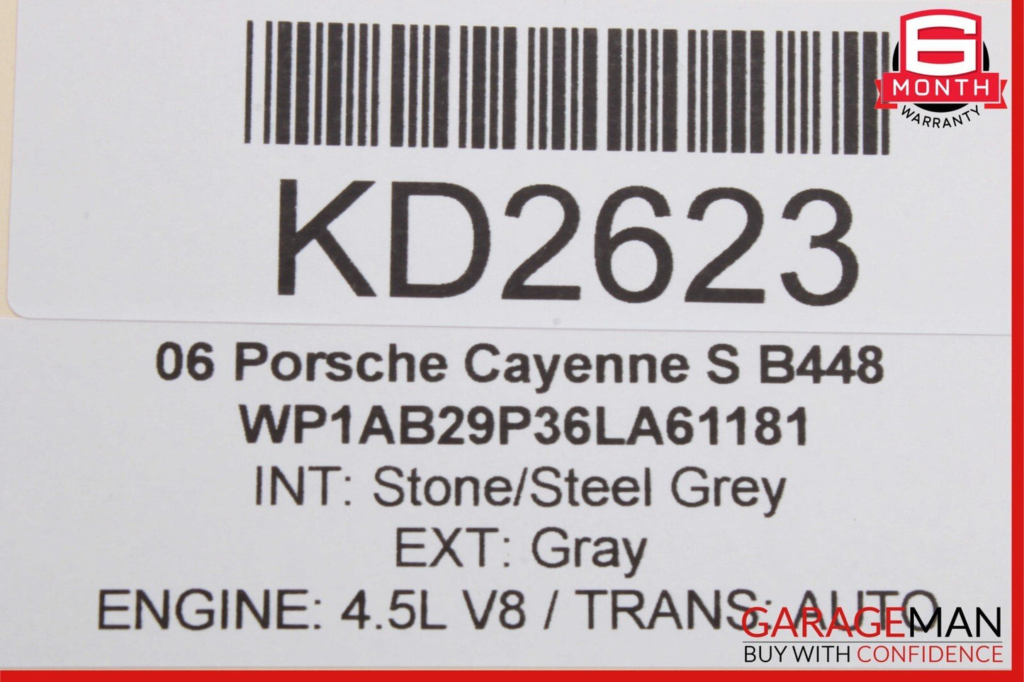 03-10 Porsche Cayenne S 955 957 Rear Left / Right Drive Axle CV Shaft Driveshaft