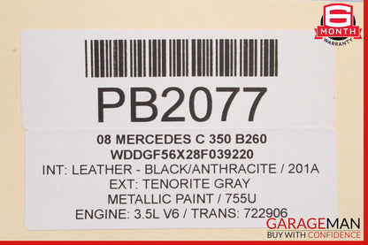 08-11 Mercedes W204 C350 Front Hood Bonnet Lid Panel Cover Assembly OEM
