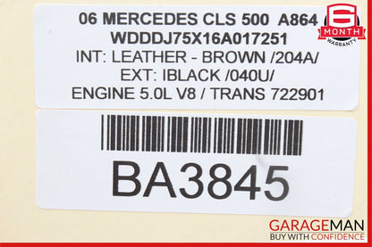 06-11 Mercedes W219 CLS500 CLS55 AMG Front Left Driver Door Control Module Unit