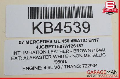 06-13 Mercedes X164 GL450 4MATIC Rear Left & Right Side Audio Sound Speakers Set
