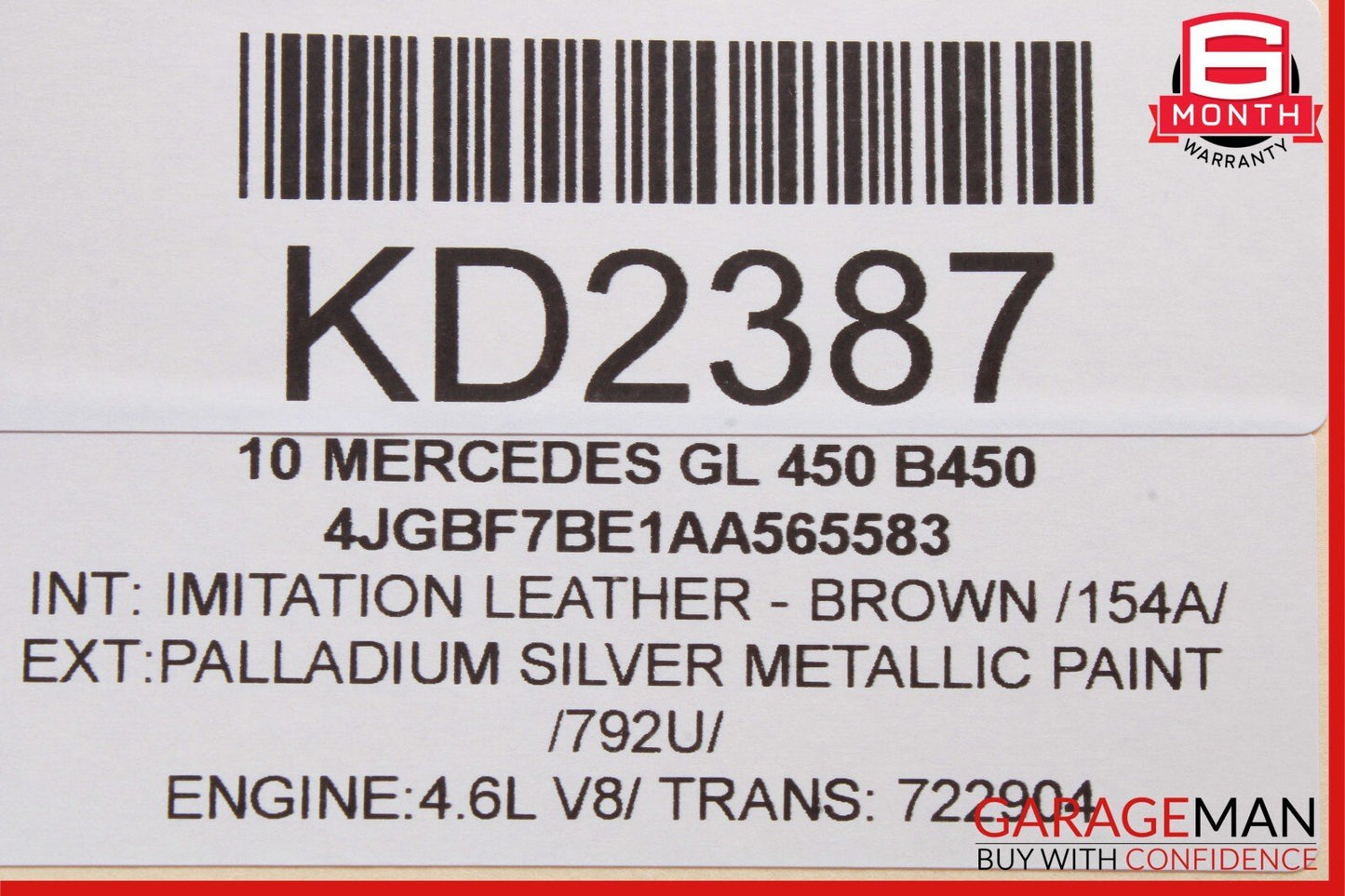 06-13 Mercedes GL350 ML550 GL450 Front Right Side Door Controller Module Unit