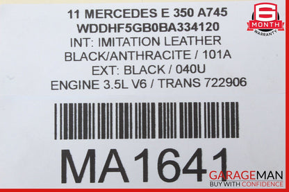 10-18 Mercedes W212 E350 CLS500 Rear Right or Left Door Audio Sound Speaker OEM