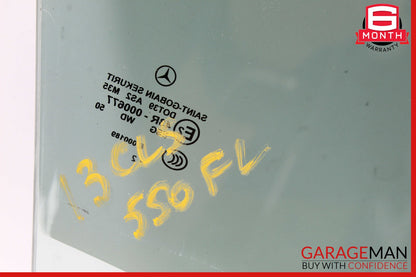12-18 Mercedes W218 CLS550 CLS63 AMG Front Left Side Door Window Glass OEM