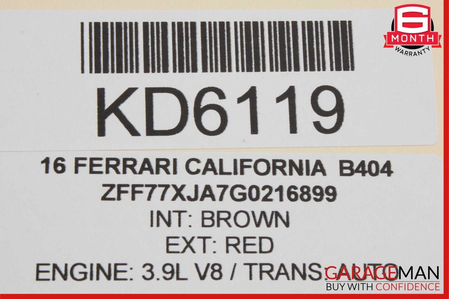 15-18 Ferrari California Rear Right Passenger Side Seat Belt Retractor Black 3k