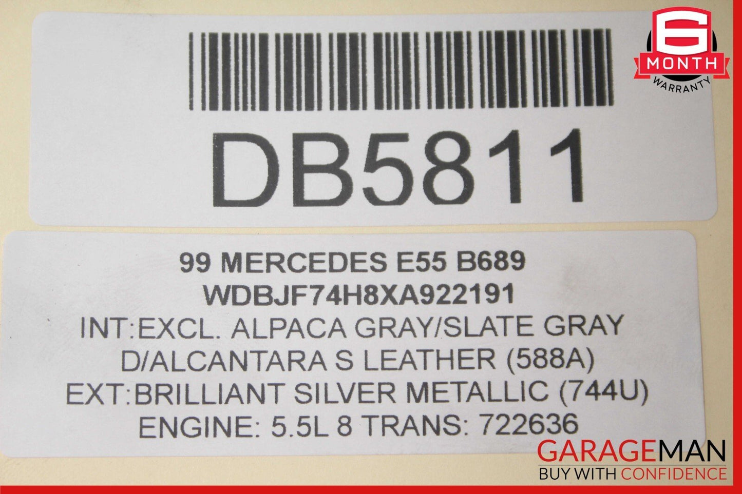 96-02 Mercedes W210 E55 AMG A/C AC Air Cooler Conditioning Condenser OEM