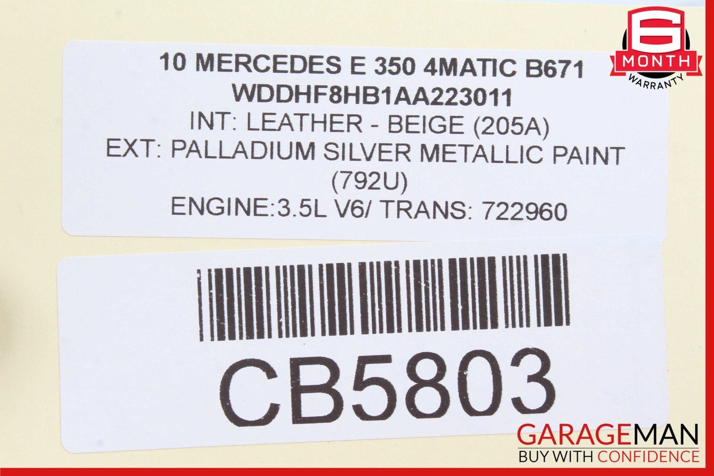 08-17 Mercedes E550 E350 C300 Rear Left / Right Side Upper Control Arm