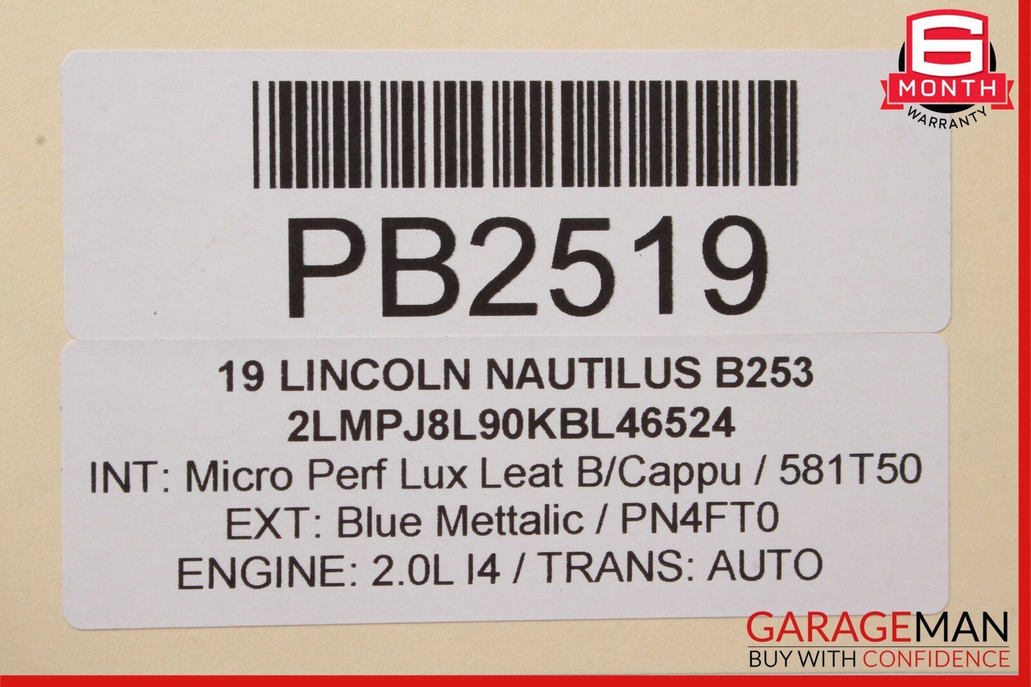 19-20 Lincoln Nautilus 2.0L Rear Differential Axle Carrier K2GW4000FR OEM