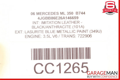 06-11 Mercedes W164 ML350 E350 Right Engine Motor Cylinder Head Valve Cover OEM