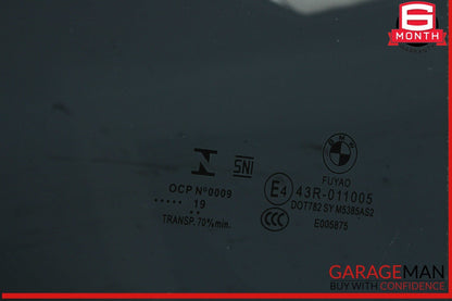19-24 BMW M340i G20 330e 330i Rear Right Passenger Side Door Window Glass OEM