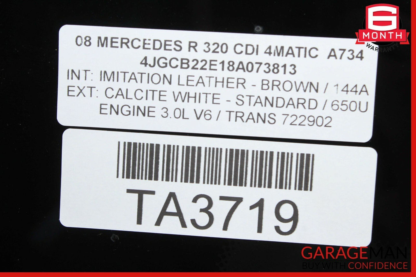 06-12 Mercedes W251 R320 R550 Front Panoramic Pano Sunroof Sun Roof Glass OEM