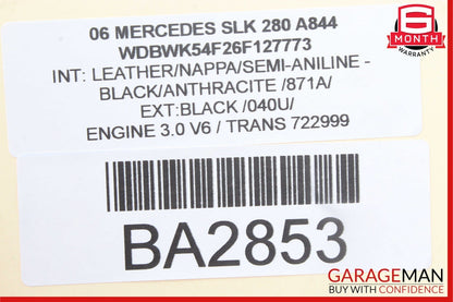 05-08 Mercedes R171 SLK280 SLK350 Front Left Side Seatbelt Seat Belt Retractor