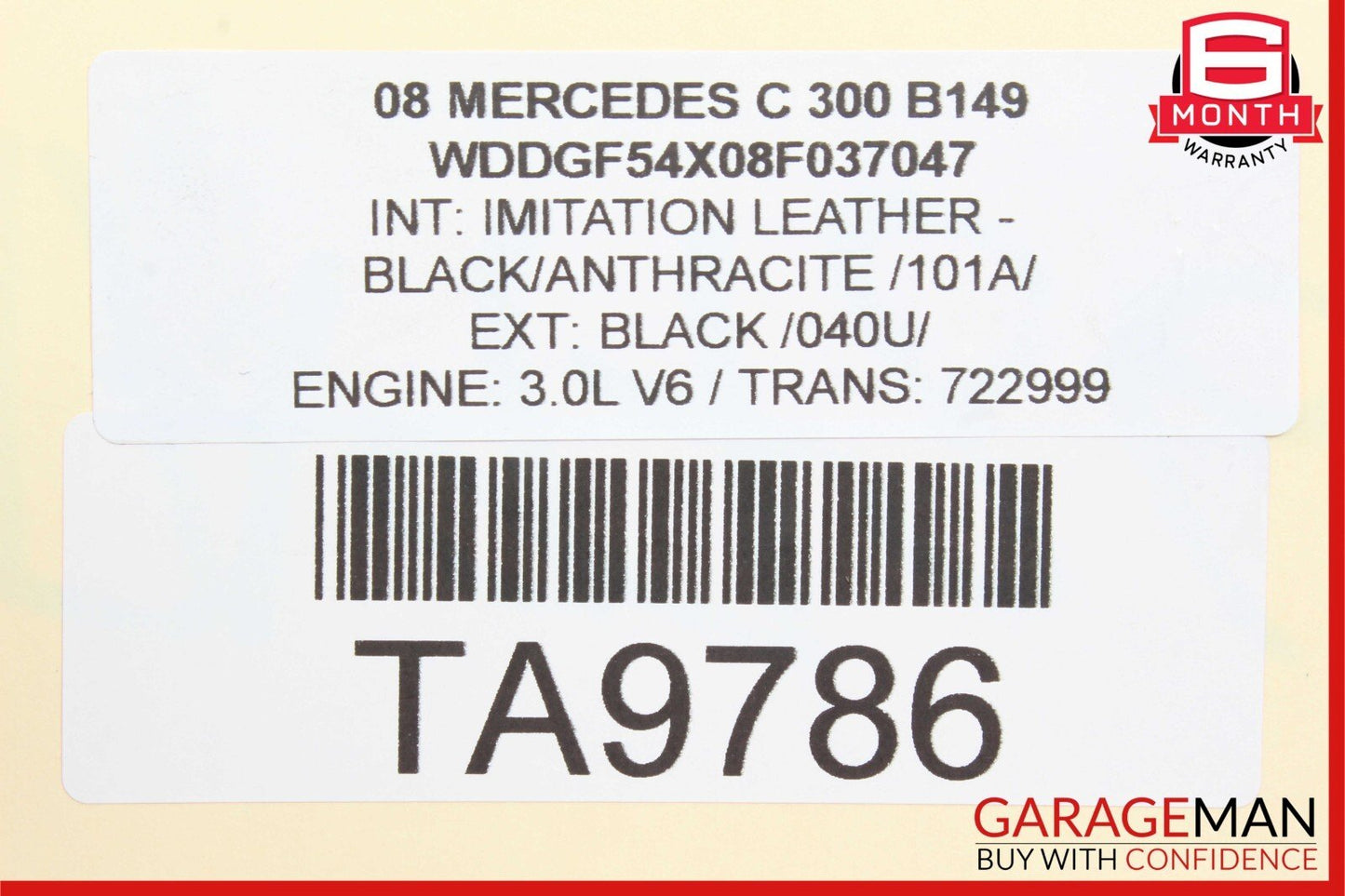 06-10 Mercedes W204 C300 S550 E350 Front Right Engine Timing Chain Cover Plate